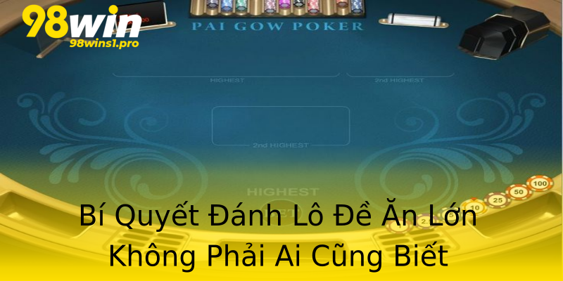 Bí Quyết Đánh Lô Đề Ăn Lớn Không Phải Ai Cũng Biết Bí Quyết Đánh Lô Đề Ăn Lớn Không Phải Ai Cũng Biết