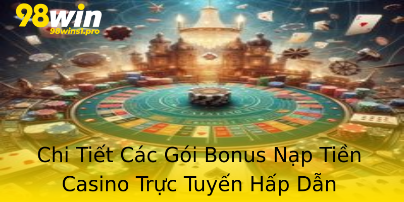 Chi Tiết Các Gói Bonus Nạp Tiền Casino Trực Tuyến Hấp Dẫn Chi Tiết Các Gói Bonus Nạp Tiền Casino Trực Tuyến Hấp Dẫn